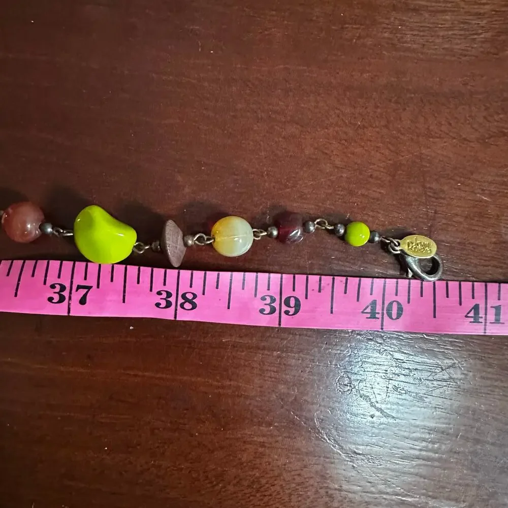 Joan Rivers Vintage Czech Glass Extra Long Bead Necklace Retro Casual Jewelry